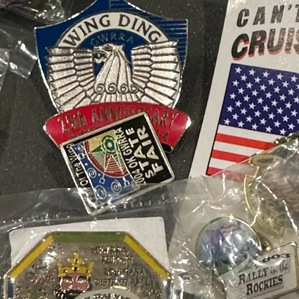 Honda Goldwing  Motorcycle Rally Wing Ding Assorted Collectible Pins over 40